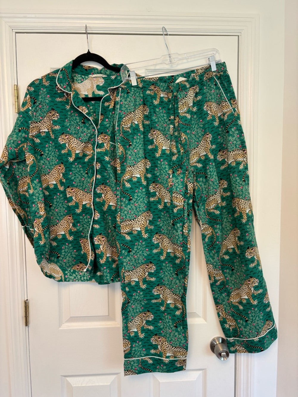 Printfresh Bagheera Leopard Print 100% Cotton Pajama Set Size Large - Picture 4 of 13